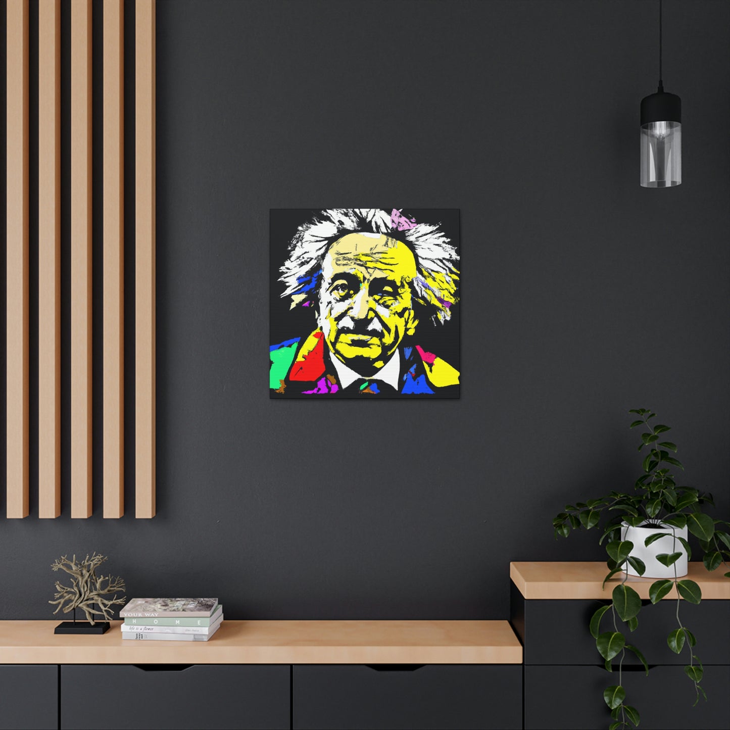 "Albert Einstein: Ein Pop-Art-Porträt" - The Alien Canva