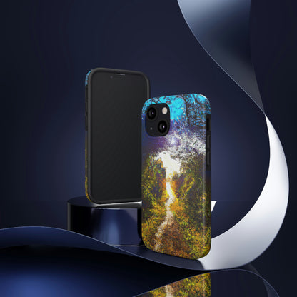 "Ein Lichtstrahl auf einem vergessenen Pfad" - Die Alien Tough Phone Cases