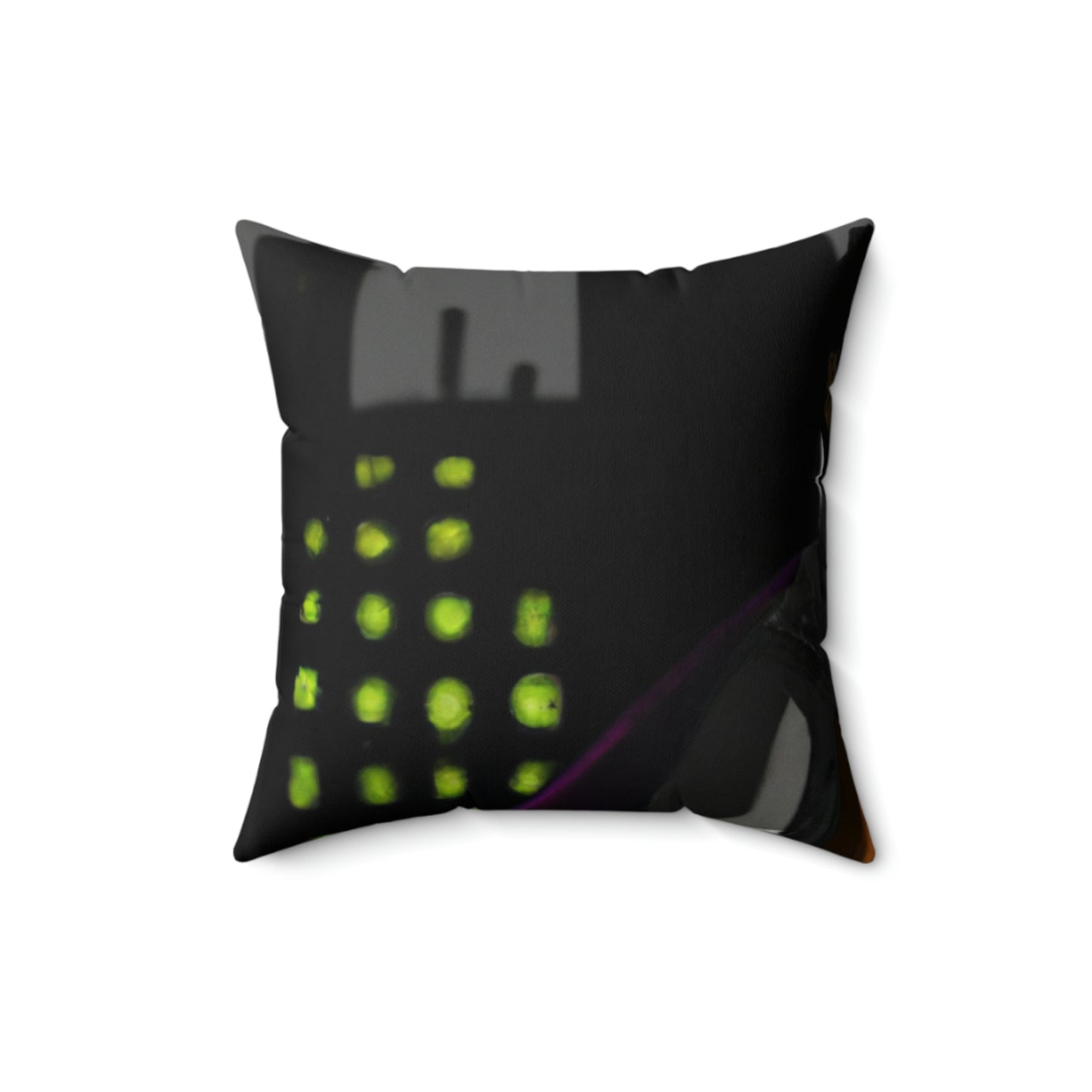 "Gestrandet in Mystery City" - Das Alien Square Pillow