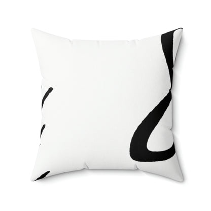 "Ballet on a Blade: A Ballerina's Spin" - The Alien Square Pillow