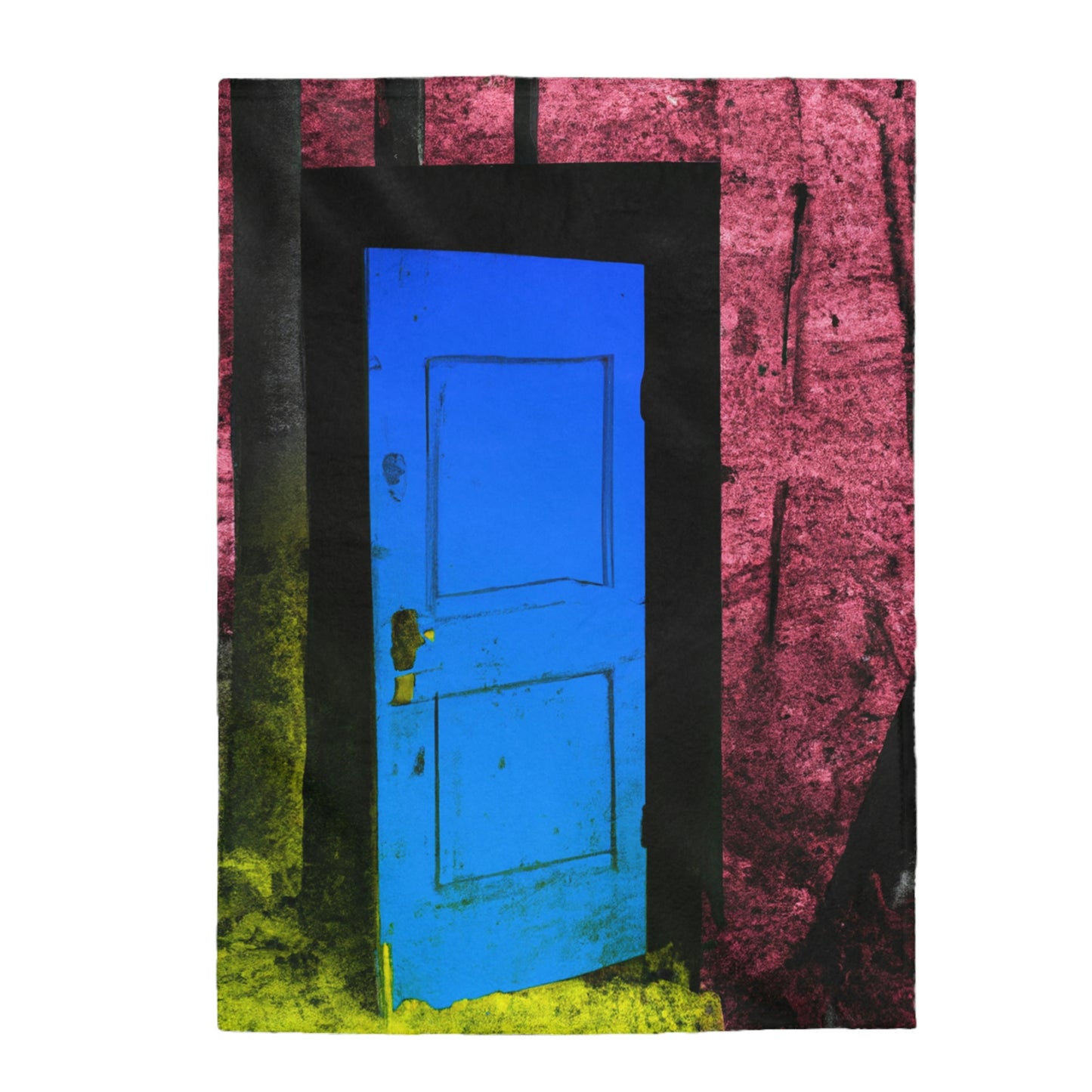 The Enigmatic Door of the Forest - The Alien Velveteen Plush Blanket