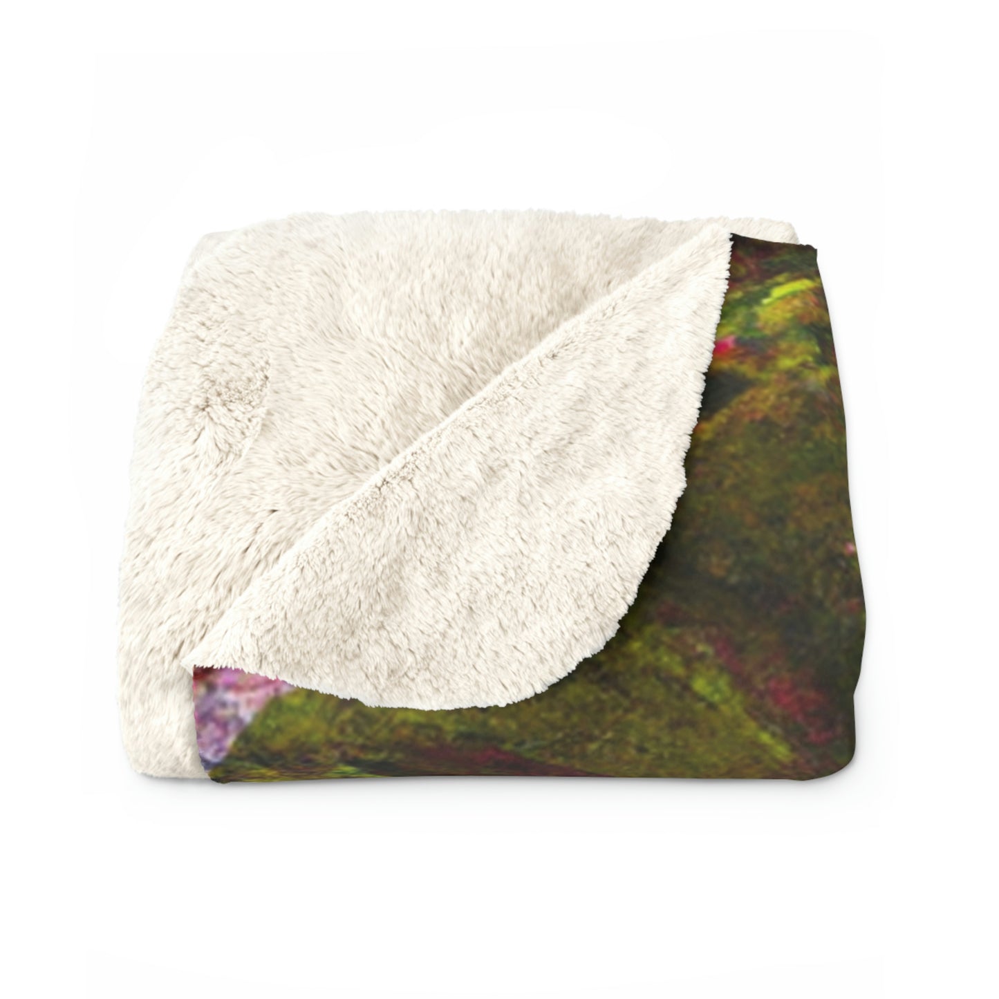 "A Moment of Calm Beneath the Cherry Blossoms" - The Alien Sherpa Fleece Blanket