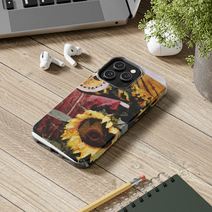 "Centinela solitaria del campo de girasoles" - Las fundas para teléfonos Alien Tough