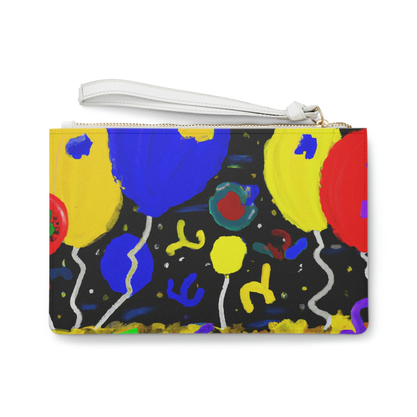 "A Starry Night Rainbow" - Die Alien Clutch Bag