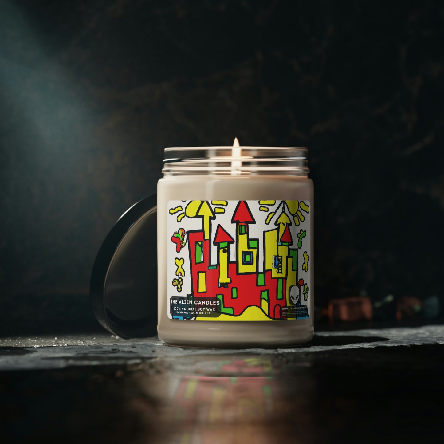 The Fading Dream of a Summer Castle - Scented Soy Candle, 9oz - The Alien Candles