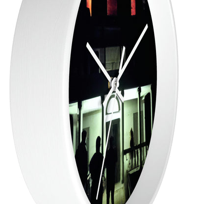 "Halloween Hauntings: Exploring a Haunted House"! - The Alien Wall Clock