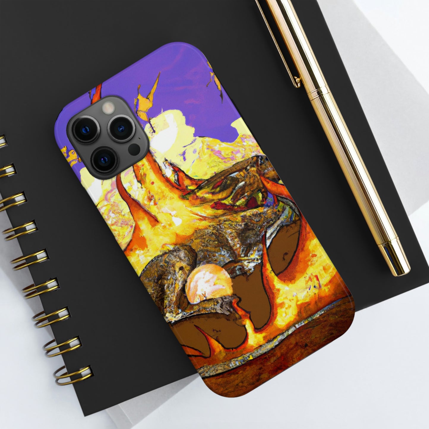 "Un dragón dormido en un abrazo infernal" - The Alien Tough Phone Cases