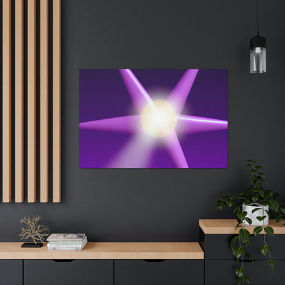 "The Mysterious Purple Star: A Celestial Prodigy" - The Alien Canva