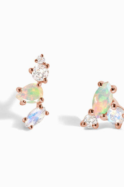 Opal 925 Sterling Silver Earrings