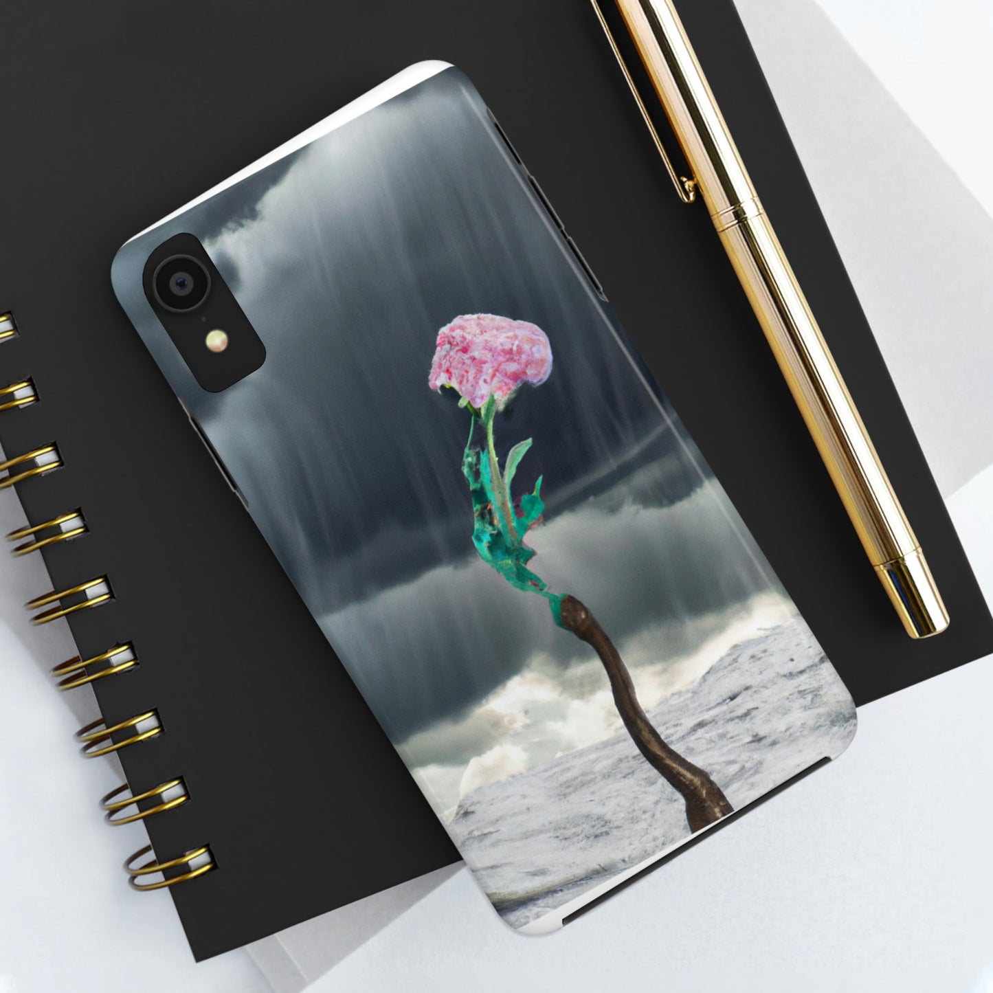 "Aight Against the Storm: The Story of a Lonely Flower" - The Alien Tough Phone Cases