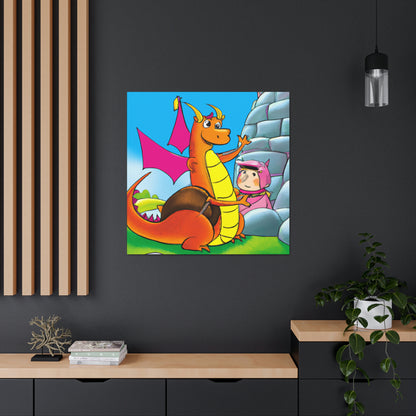 "The Knight and the Baby Dragon" - The Alien Canva