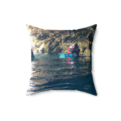 The Diving Depths of the Oceanic Cave - The Alien Square Pillow