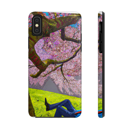 "A Moment of Calm Beneath the Cherry Blossoms" - The Alien Tough Phone Cases