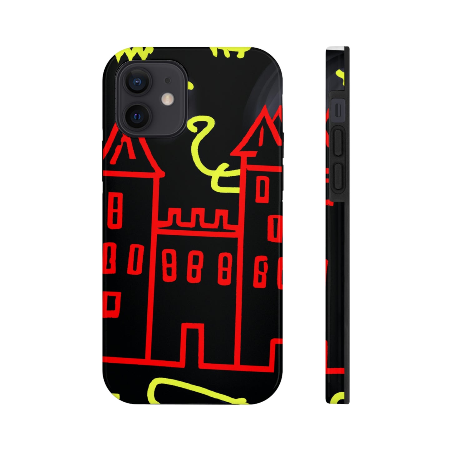 "Una sombra embrujada: Los oscuros secretos del viejo castillo en una noche sombría" - The Alien Tough Phone Cases