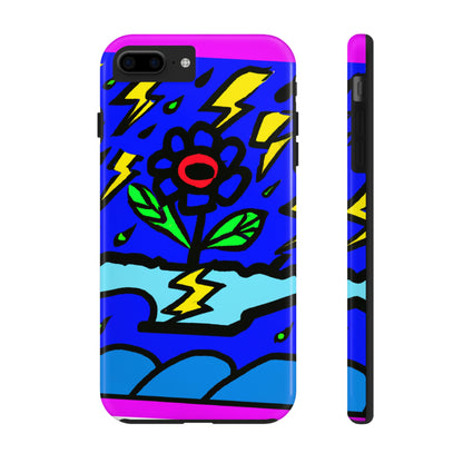 "A Bold Bloom Amidst the Storm" - The Alien Tough Phone Cases