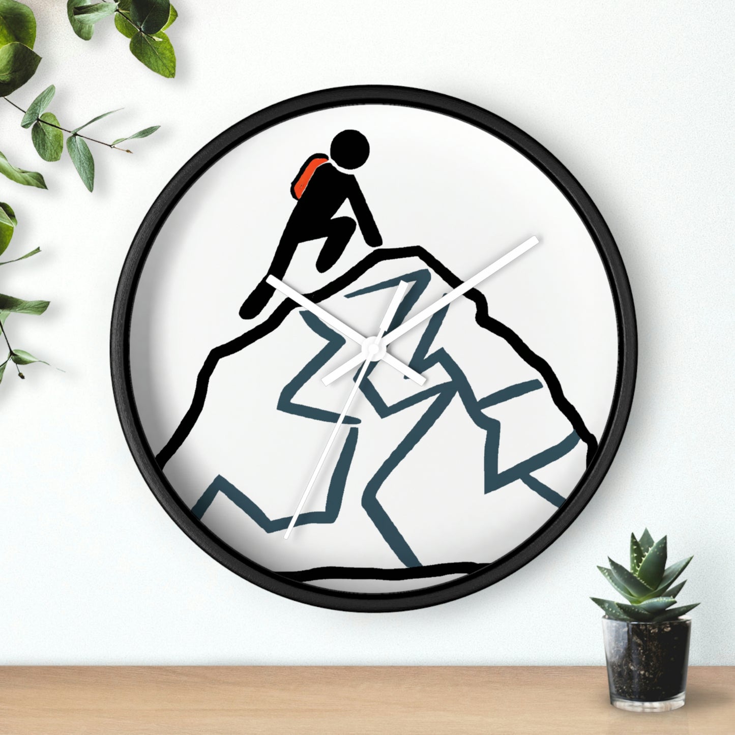 "Ascending the Summit" - The Alien Wall Clock