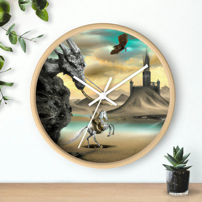 The Knight and the Dragon's Throne - The Alien Wall Clock