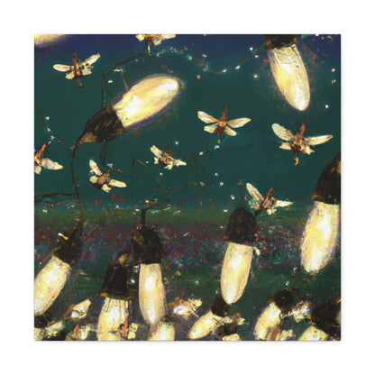 Twinkling Fireflies in the Evening Sky - The Alien Canva