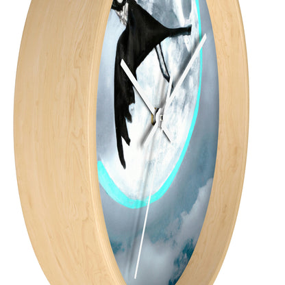 "Lunar Plunge" - The Alien Wall Clock