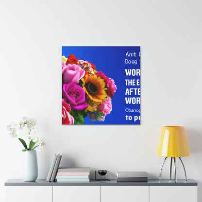 The Flower Collector by Global Artists - Canvas