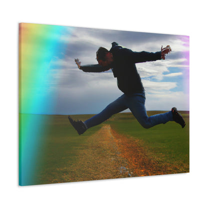 Rainbow Jumper Artist - Canvas