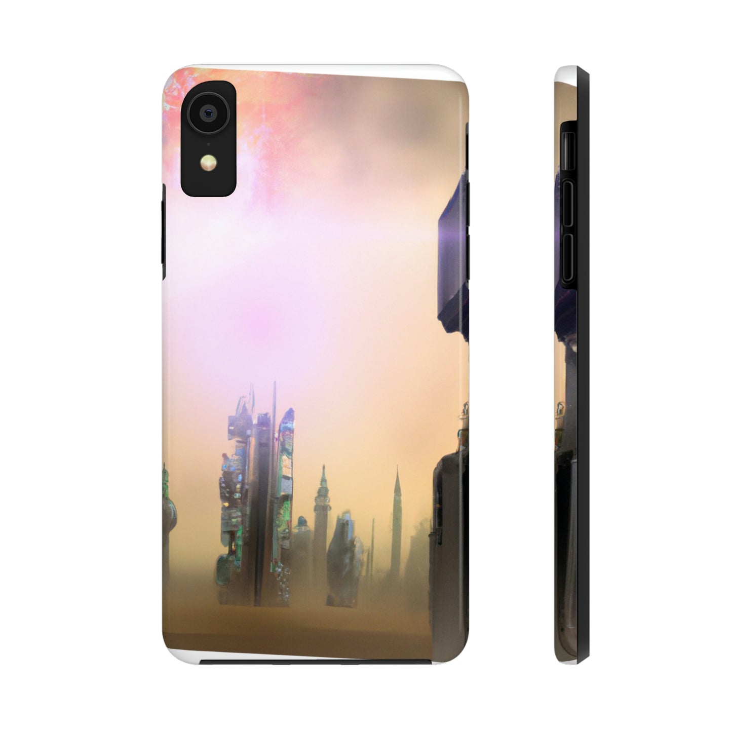 "Lost in the Cosmic Mist" - The Alien Tough Phone Cases