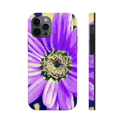 Lila Blütenblätter knallen: Kreieren Sie eine auffällige Gänseblümchen-Rosen-Fusion – The Alien Tough Phone Cases