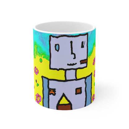 "A Small Miracle in a Sea of Flowers" - The Alien Ceramic Mug 11 oz