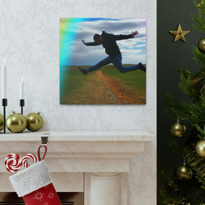 Rainbow Jumper Artist - Canvas