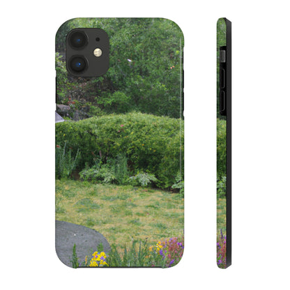 "Rainy Refuges: Uncovering the Fortune of a Garden Under an Umbrella" - The Alien Tough Phone Cases