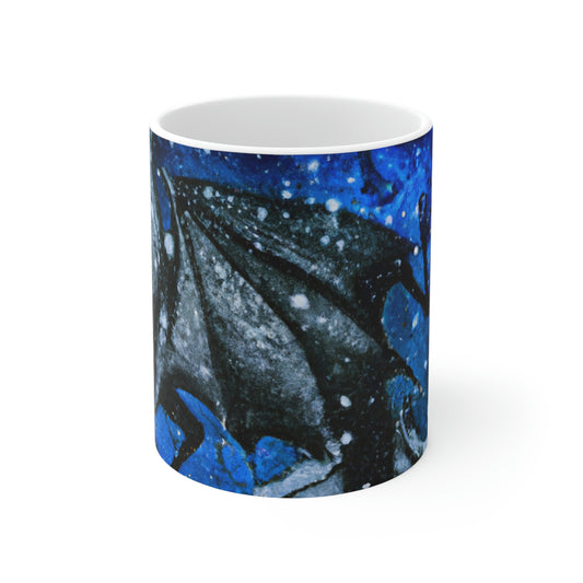 "Frosted Moonlight Dragon" - The Alien Ceramic Mug 11 oz