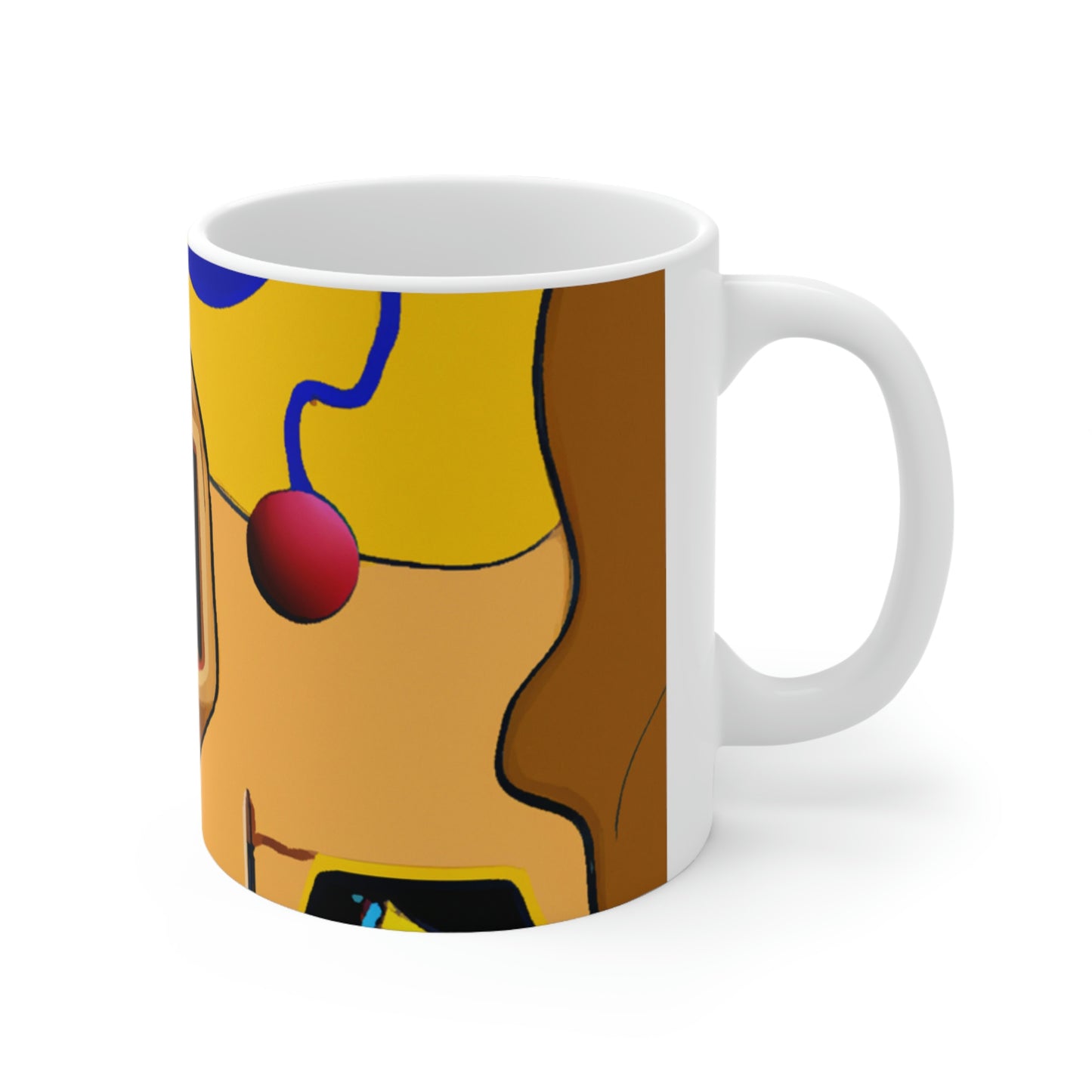 "Desert Mirage: The Forgotten Oasis" - The Alien Ceramic Mug 11 oz