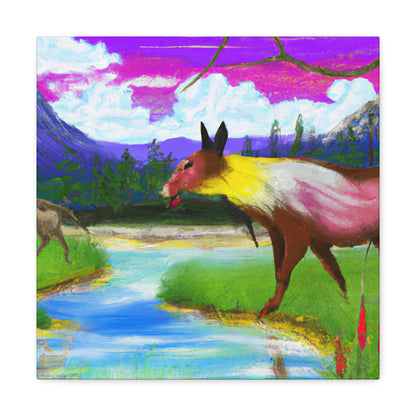 "Celebrating My Heritage: Painting Our Animals in Their Landscape" - Canvas