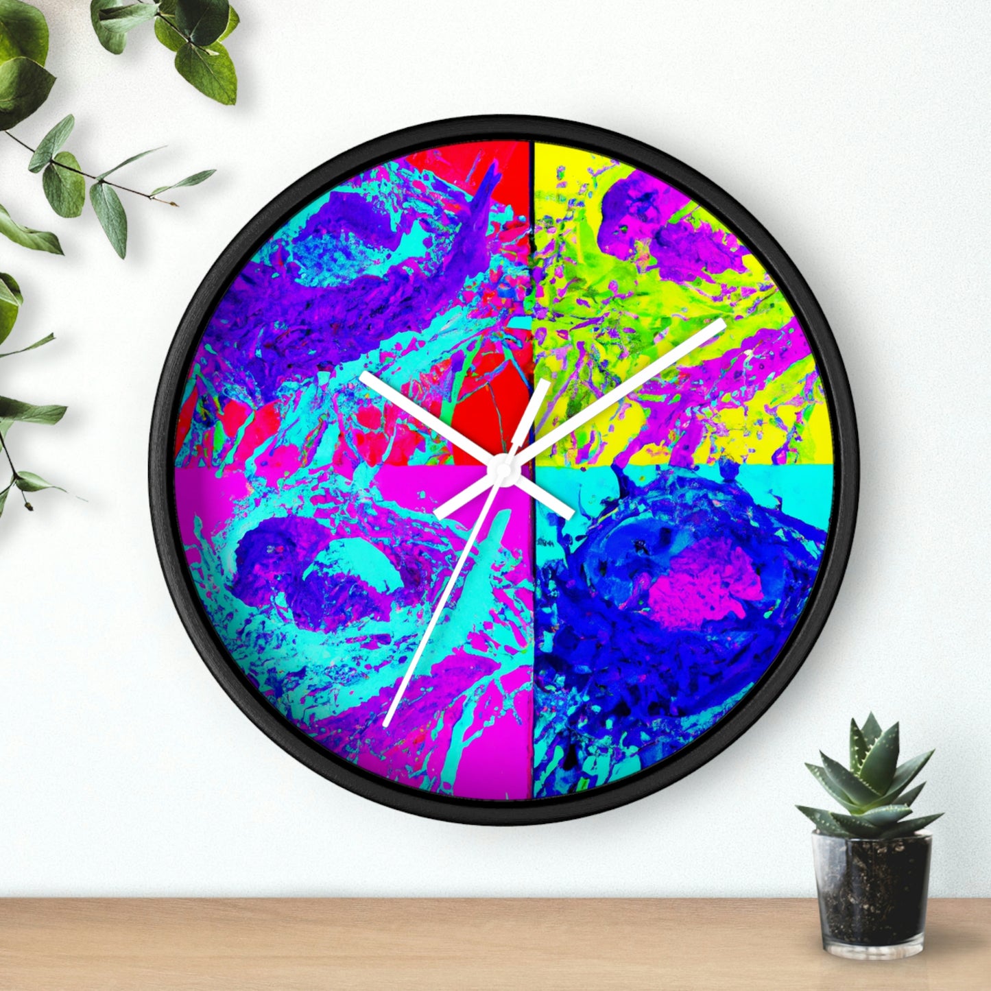 "A Rainbow of Feathered Friends" - The Alien Wall Clock