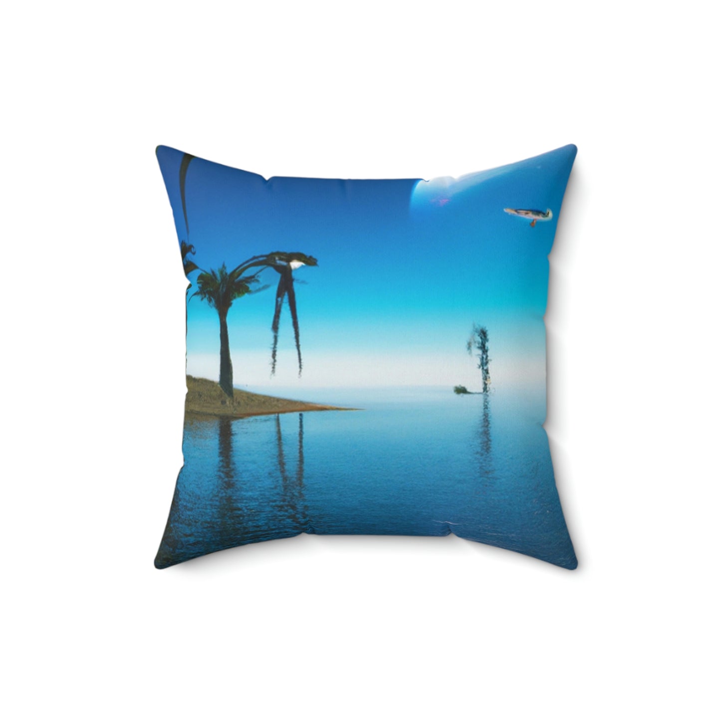 "Invasion of the Island E.T.s" - The Alien Square Pillow