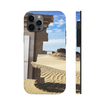 "Lost in the Sands: Discovering the Ancient Temple" - The Alien Tough Phone Cases