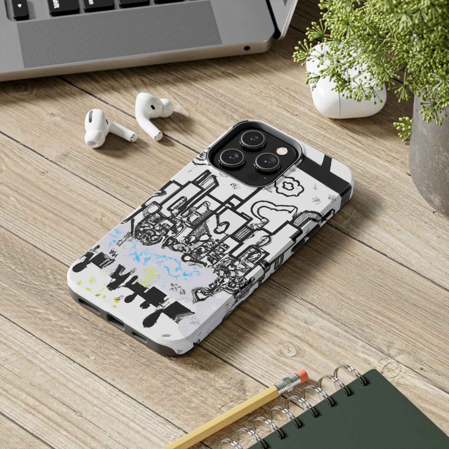 "Ghostly Haze: The Forgotten City". - The Alien Tough Phone Cases