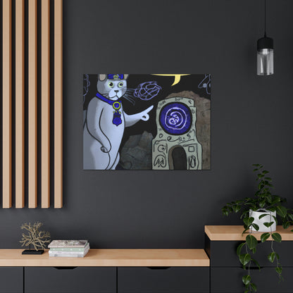 Die mysteriöse Zeitreisende-Katze - The Alien Canva