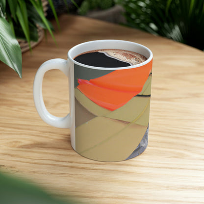 "Building a Better Flyer: Crafting a Recycled Flying Machine" - The Alien Ceramic Mug 11 oz