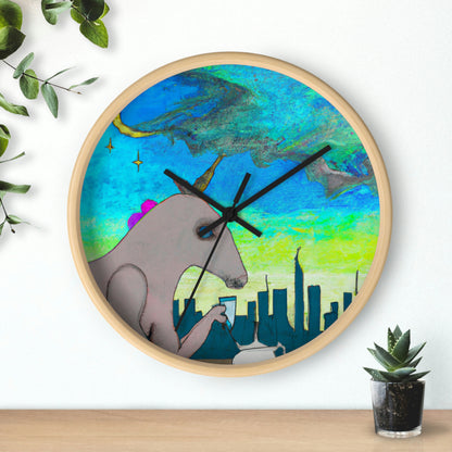 "Majestic Morning Reflections" - El reloj de pared alienígena