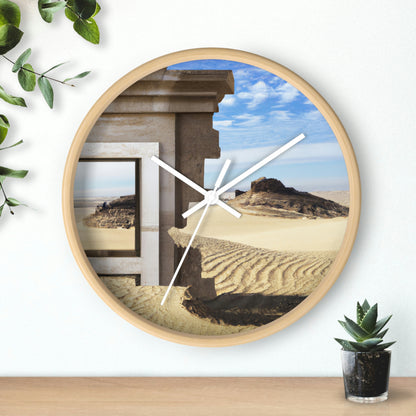 "Lost in the Sands: Discovering the Ancient Temple" - El reloj de pared alienígena