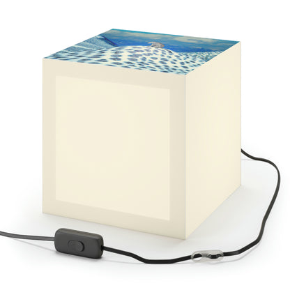 "Lonely Perch of the Snow Leopard" - The Alien Light Cube Lamp