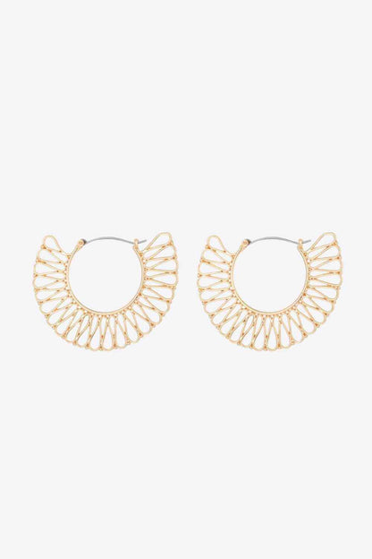 18K Gold-Plated Cutout Earrings