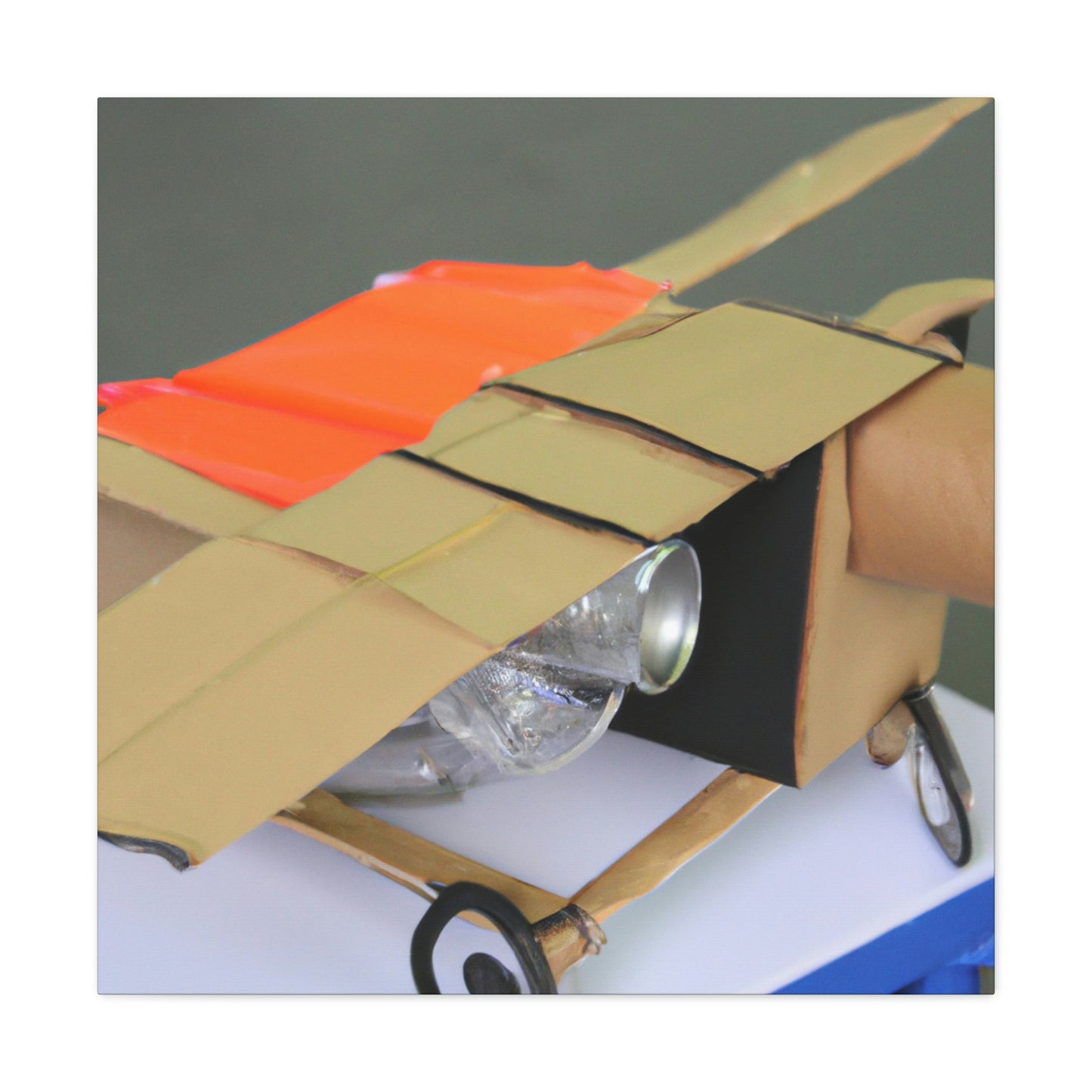 "Building a Better Flyer: Crafting a Recycled Flying Machine" - The Alien Canva