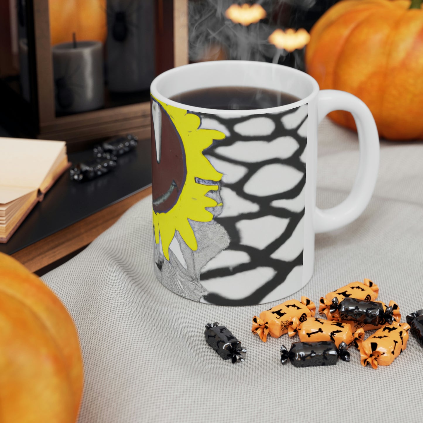 "A Sunflower Withering on a Parched Field" - The Alien Ceramic Mug 11 oz