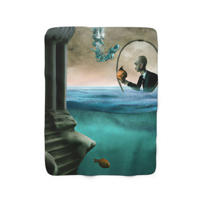 The Mystery of the Underwater Palace - The Alien Sherpa Fleece Blanket