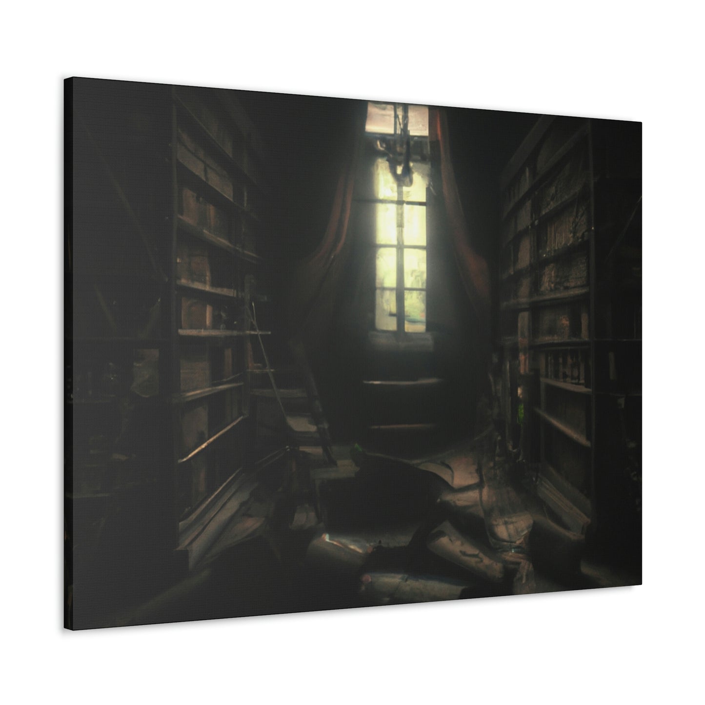 "La biblioteca secreta de las sombras" - The Alien Canva