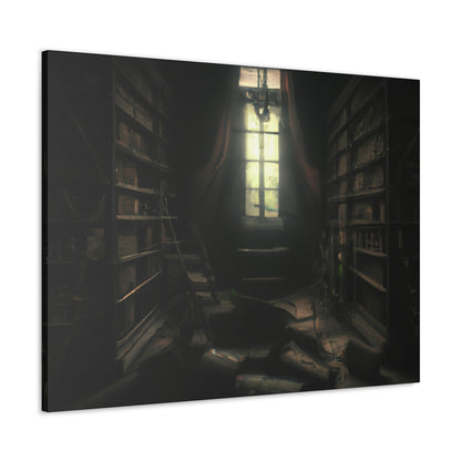 "La biblioteca secreta de las sombras" - The Alien Canva