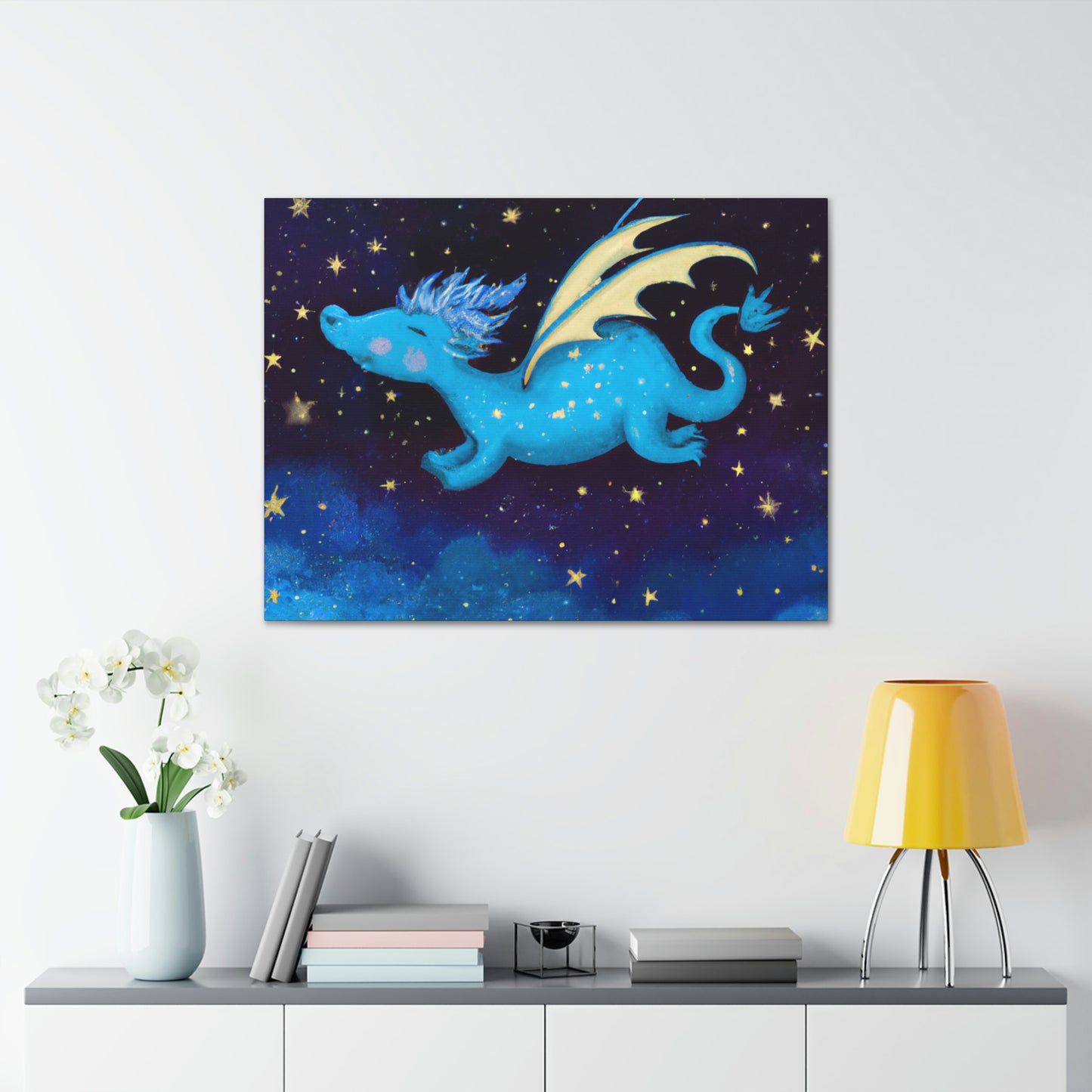 "A la deriva entre las estrellas: La historia de un bebé dragón" - The Alien Canva