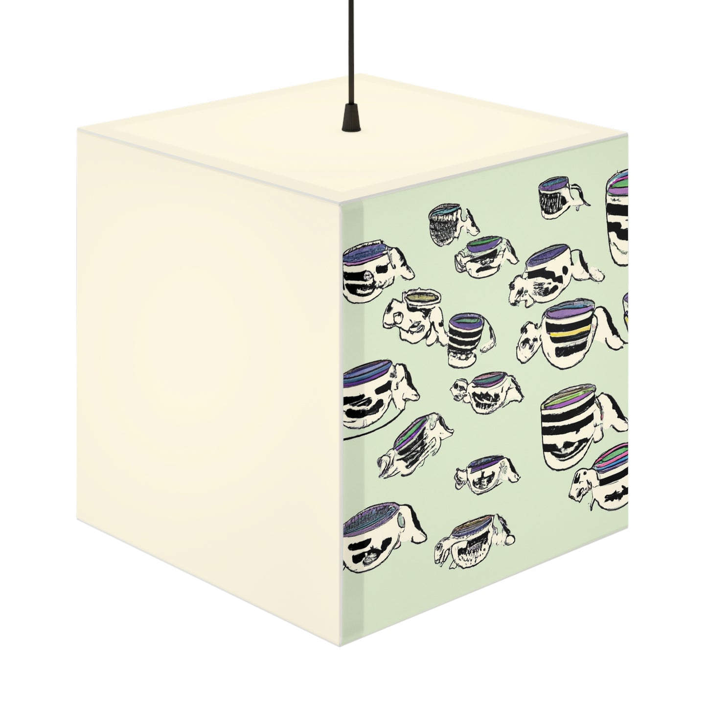 "A Purr-fectly Precious Tea Party Parade" - The Alien Light Cube Lamp